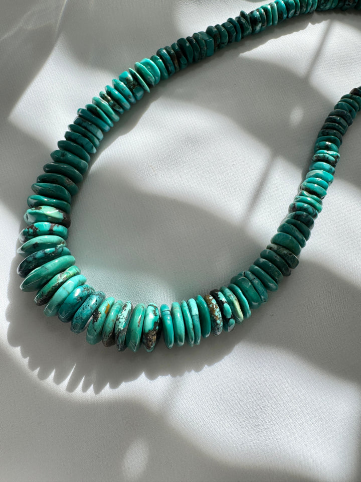 Hand Cut Turquoise  Necklace