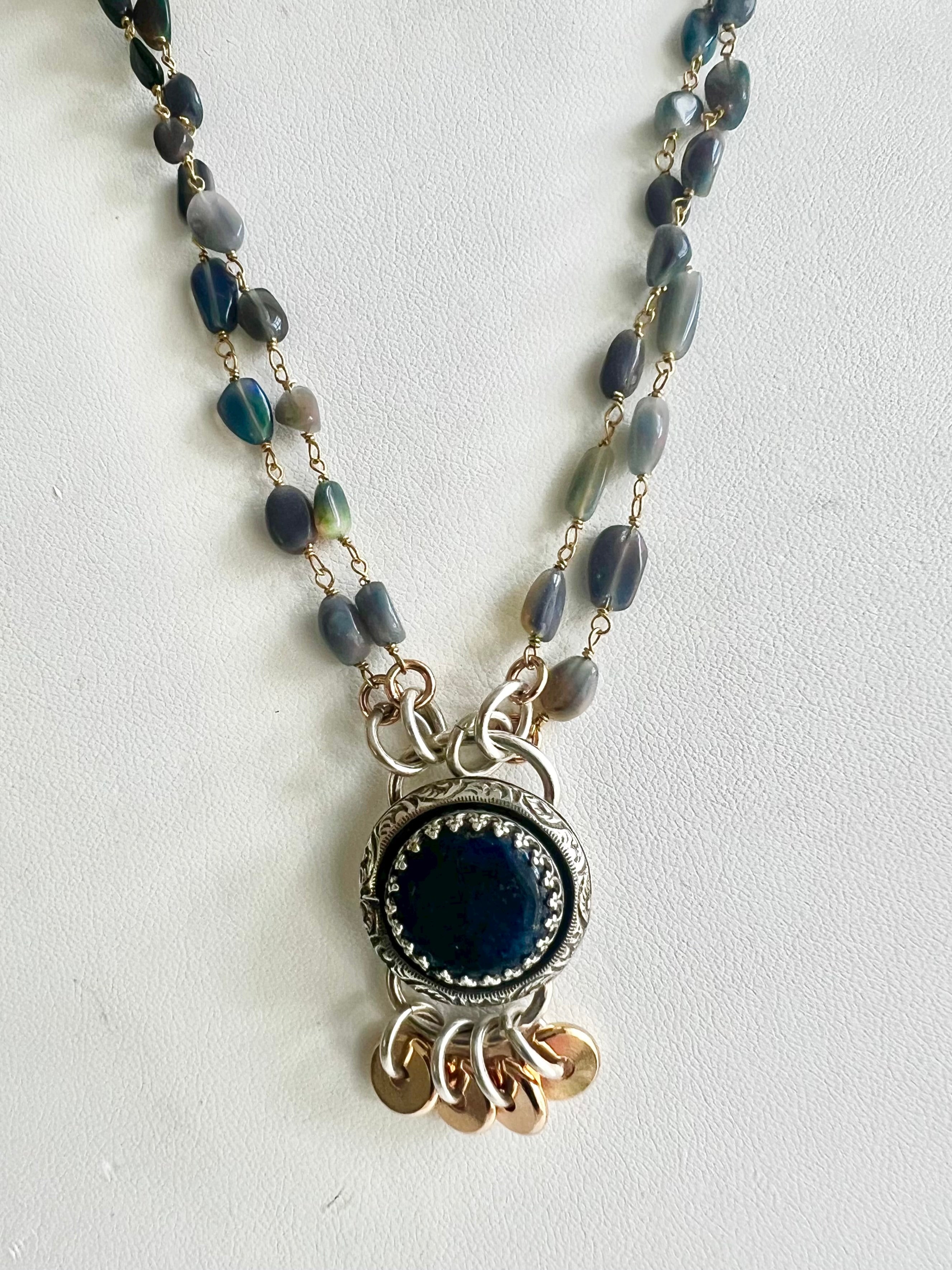 Blue Moon Natural Sapphire Necklace