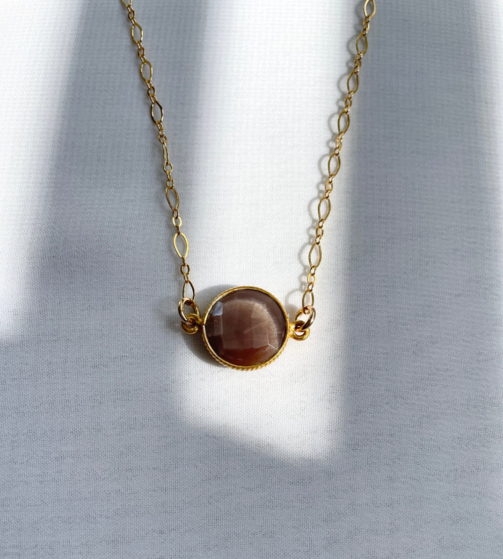 Centered Chocolate Moonstone