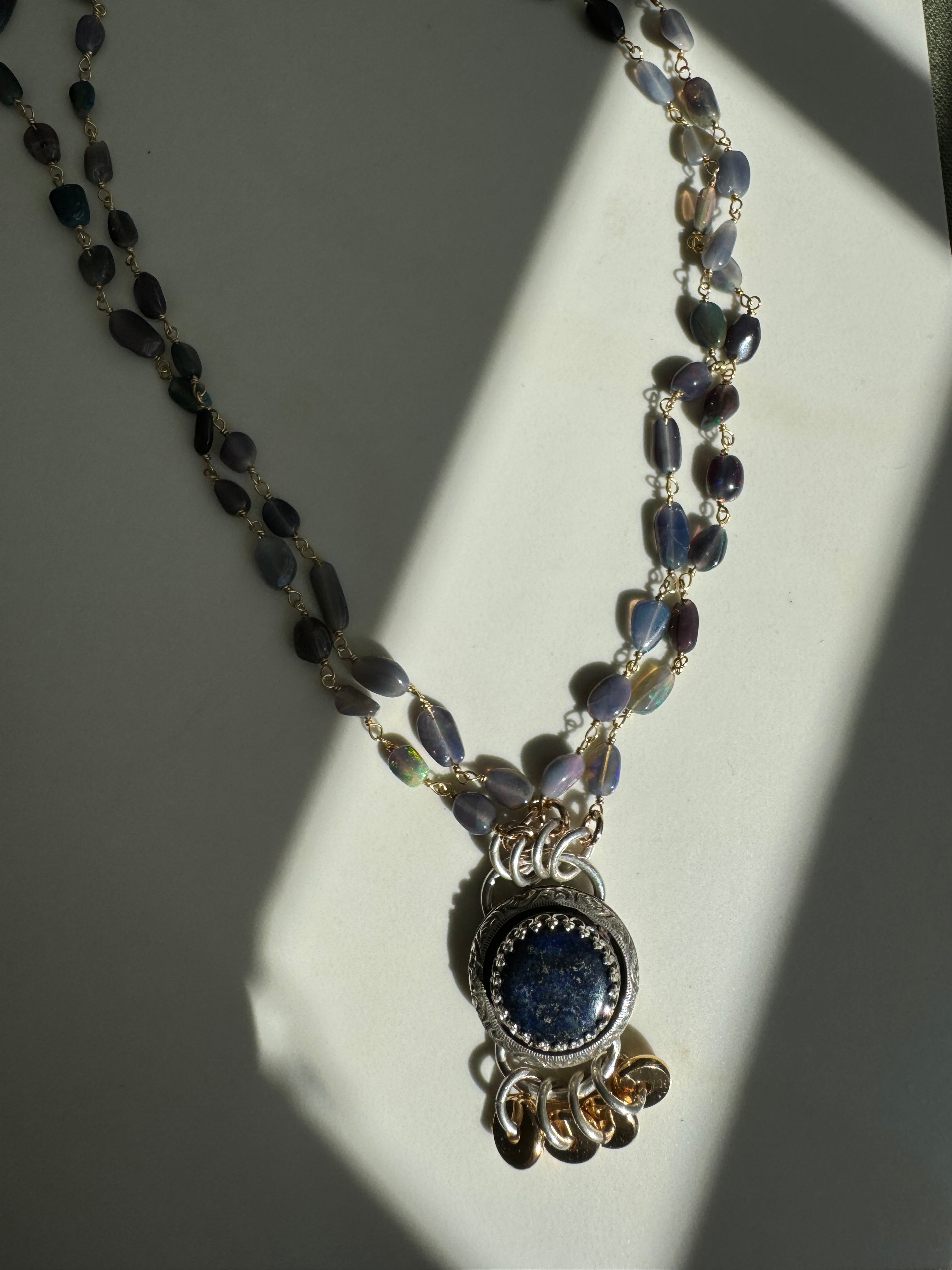 Blue Moon Natural Sapphire Necklace