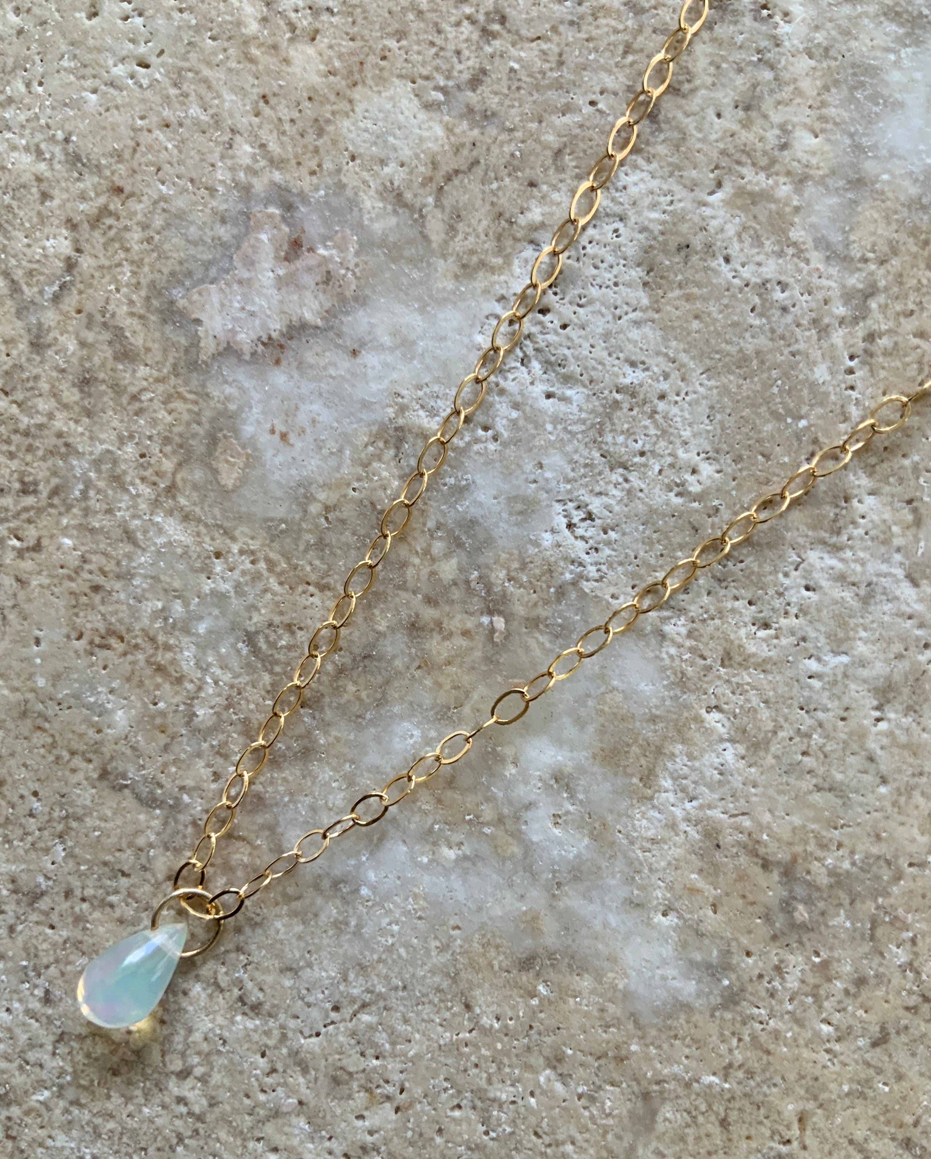 Drop of Opal Necklace