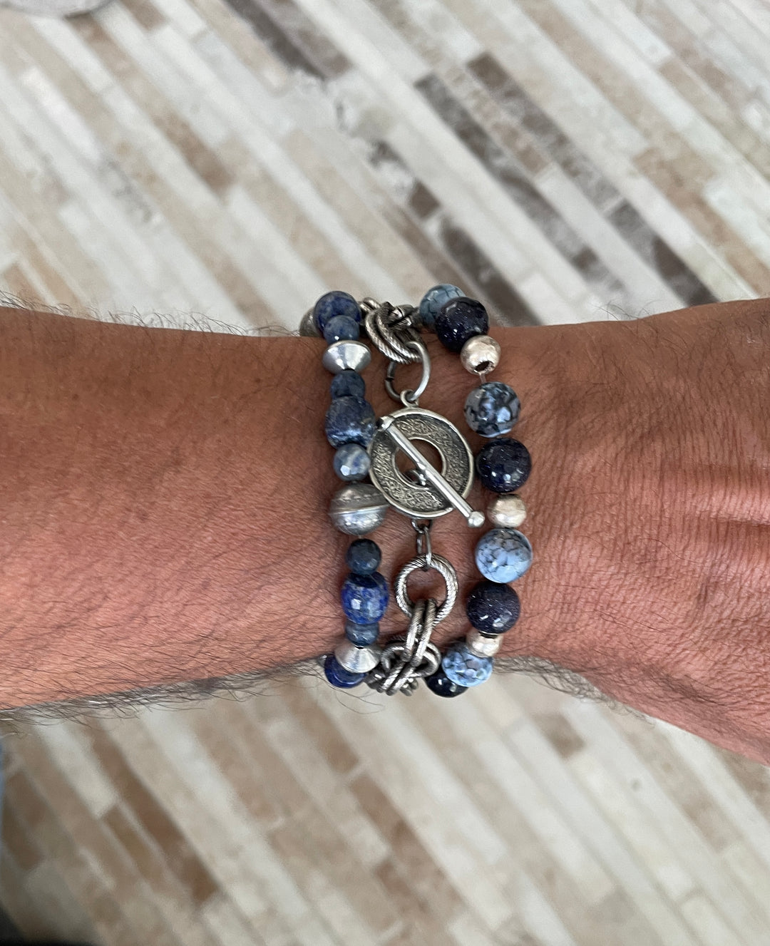 Unisex Stone Wash Bracelet