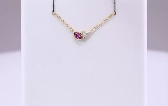 Embrace Tourmaline and Diamond Necklace