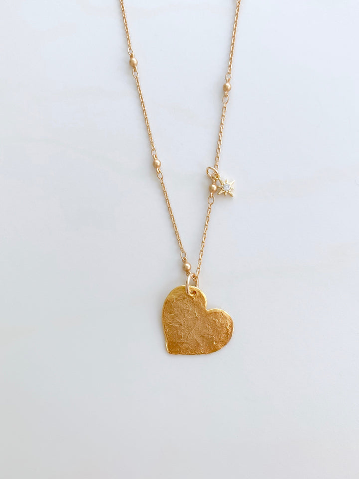 Heart String Long Necklace