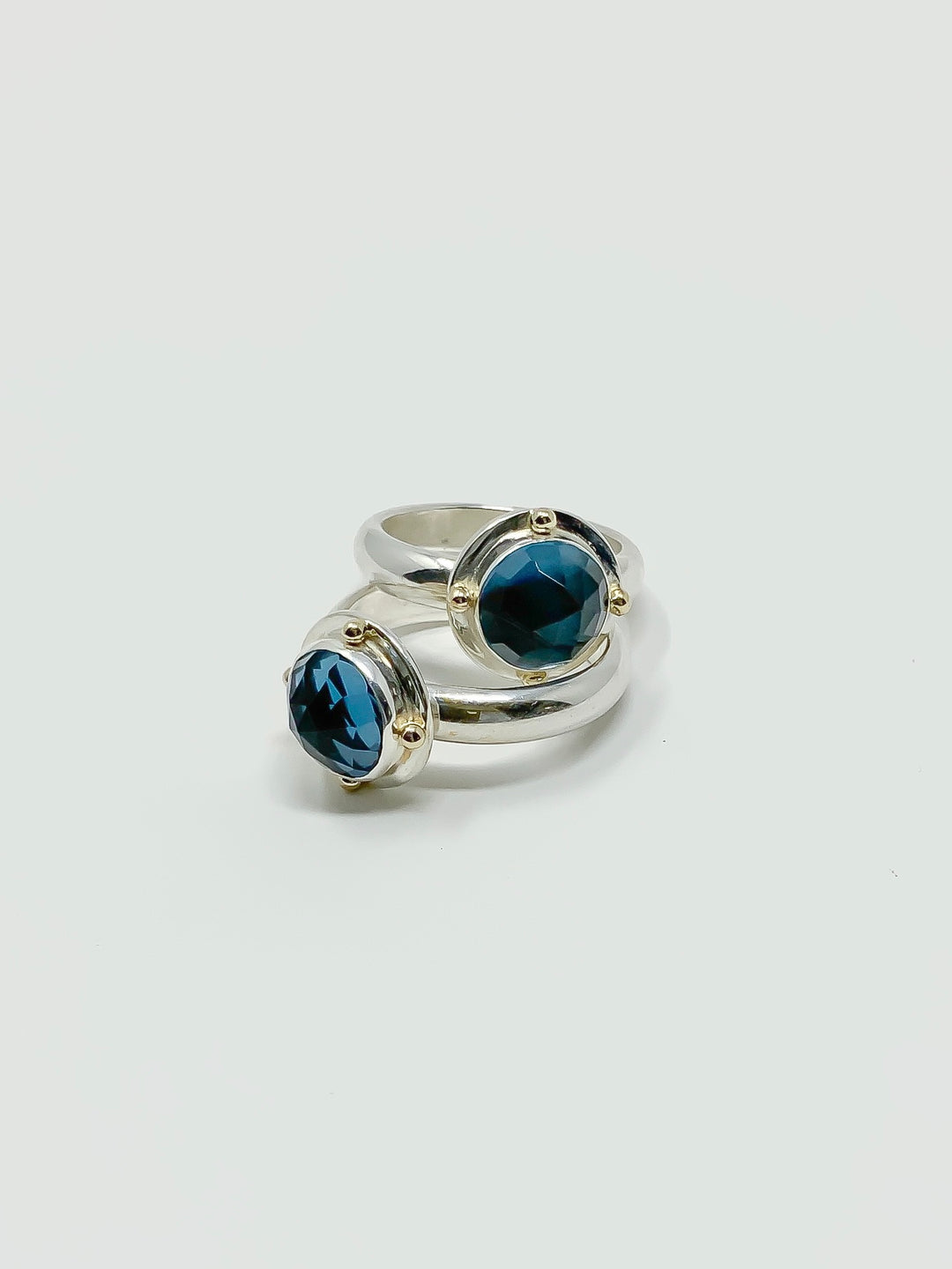 London Blue Topaz Four Corners Ring