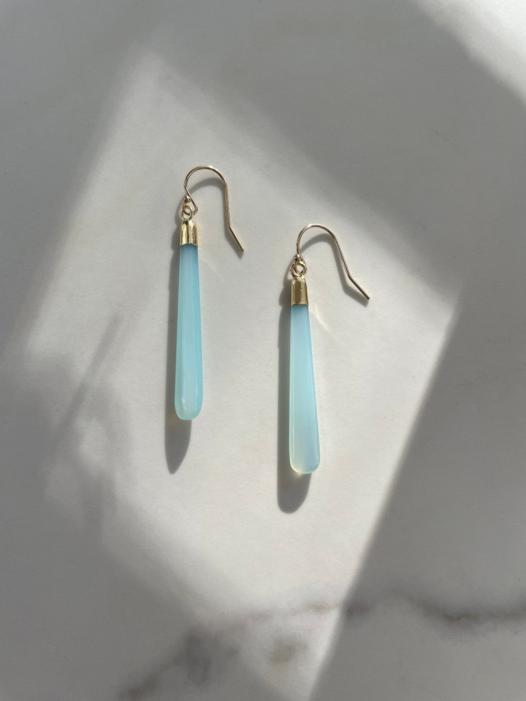 Sea Foam Chalcedony Earrings