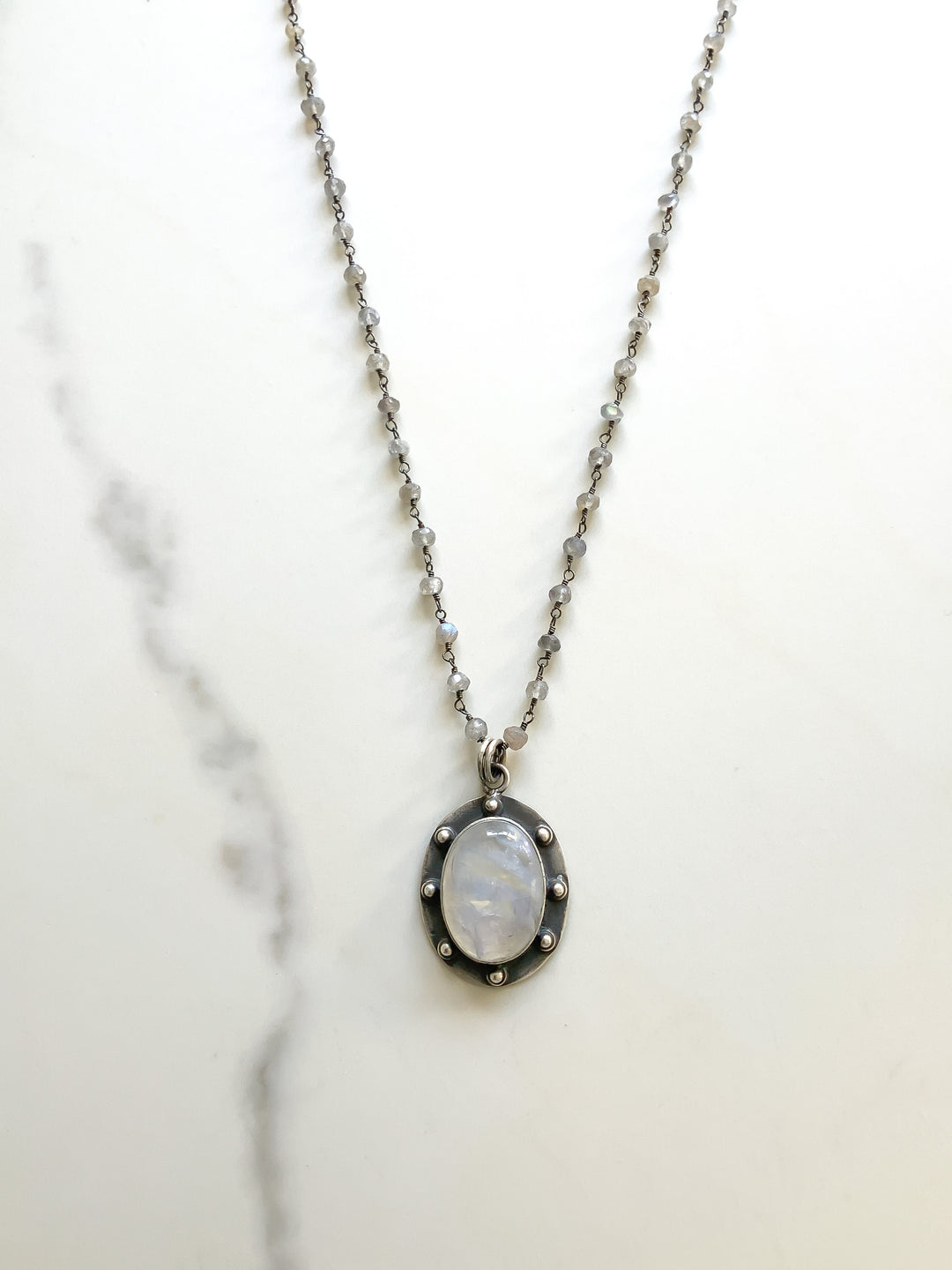 Durant Rainbow Moonstone Necklace